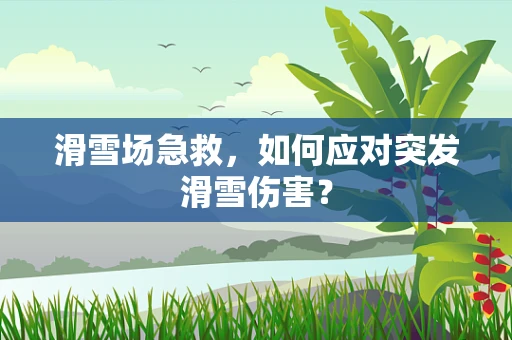滑雪场急救，如何应对突发滑雪伤害？