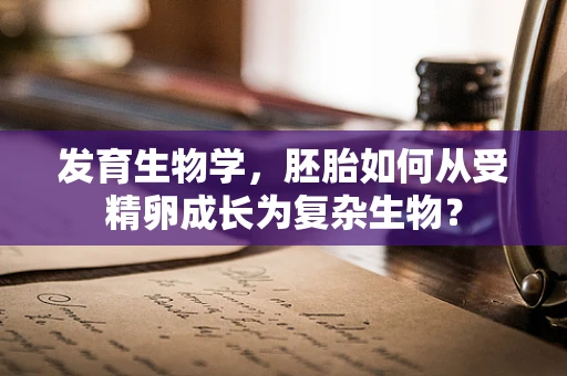发育生物学，胚胎如何从受精卵成长为复杂生物？