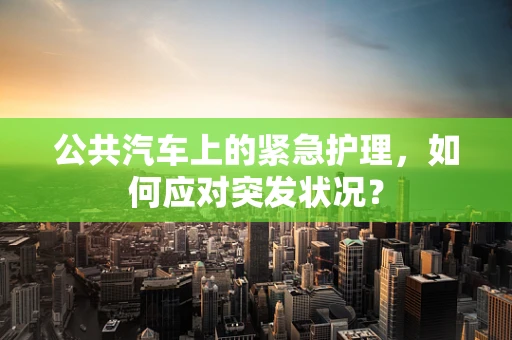 公共汽车上的紧急护理，如何应对突发状况？
