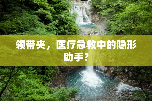 领带夹，医疗急救中的隐形助手？