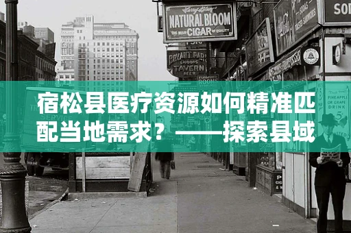 宿松县医疗资源如何精准匹配当地需求？——探索县域医疗资源优化路径