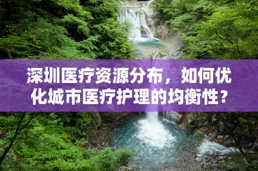 深圳医疗资源分布，如何优化城市医疗护理的均衡性？