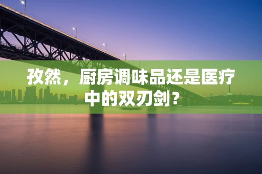 孜然，厨房调味品还是医疗中的双刃剑？