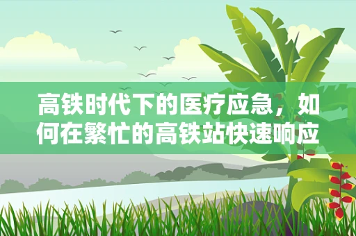 高铁时代下的医疗应急，如何在繁忙的高铁站快速响应？