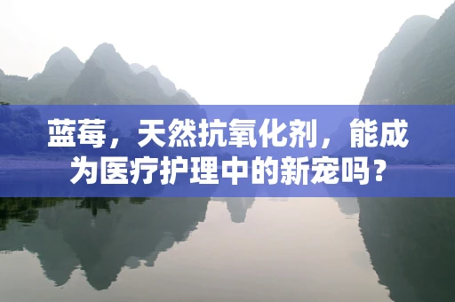 蓝莓，天然抗氧化剂，能成为医疗护理中的新宠吗？