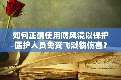 如何正确使用防风镜以保护医护人员免受飞溅物伤害？