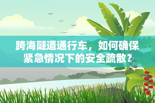 跨海隧道通行车，如何确保紧急情况下的安全疏散？