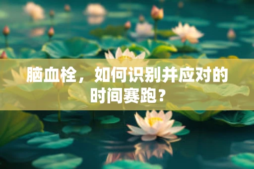 脑血栓，如何识别并应对的时间赛跑？