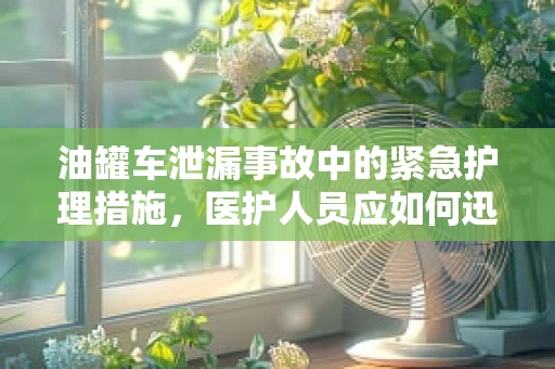油罐车泄漏事故中的紧急护理措施，医护人员应如何迅速响应？