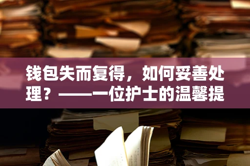 钱包失而复得，如何妥善处理？——一位护士的温馨提醒