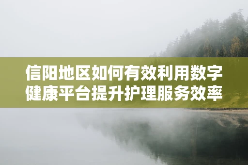 信阳地区如何有效利用数字健康平台提升护理服务效率？