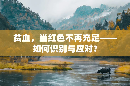 贫血，当红色不再充足——如何识别与应对？