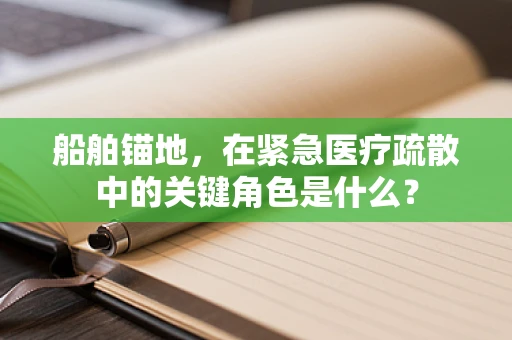 船舶锚地，在紧急医疗疏散中的关键角色是什么？