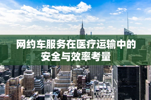 网约车服务在医疗运输中的安全与效率考量