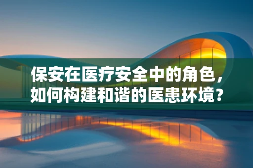 保安在医疗安全中的角色，如何构建和谐的医患环境？