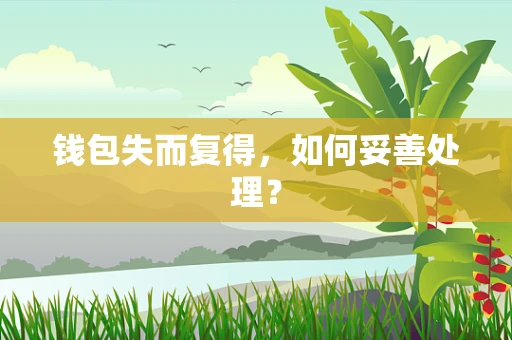 钱包失而复得，如何妥善处理？