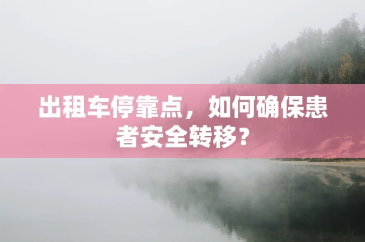 出租车停靠点，如何确保患者安全转移？
