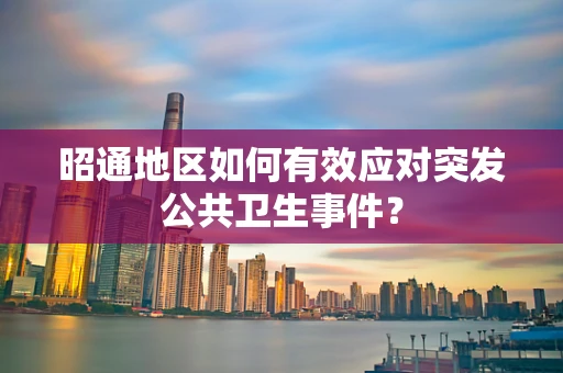 昭通地区如何有效应对突发公共卫生事件？