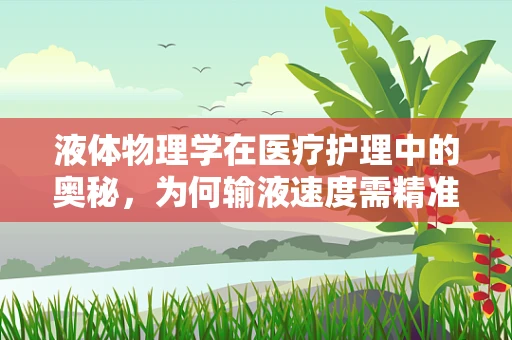液体物理学在医疗护理中的奥秘，为何输液速度需精准控制？
