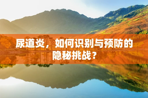 尿道炎，如何识别与预防的隐秘挑战？