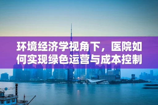环境经济学视角下，医院如何实现绿色运营与成本控制？