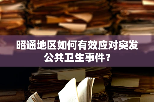 昭通地区如何有效应对突发公共卫生事件？