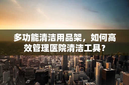 多功能清洁用品架，如何高效管理医院清洁工具？