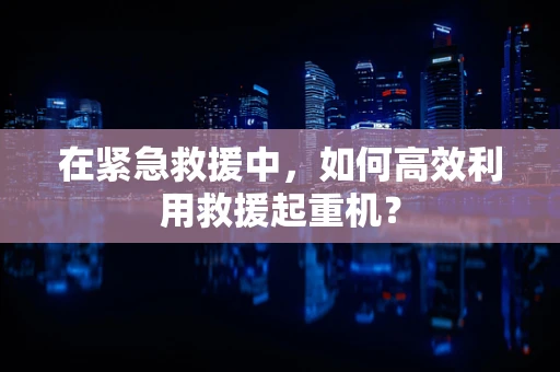 在紧急救援中，如何高效利用救援起重机？
