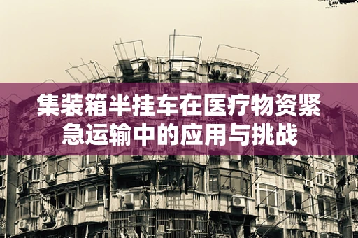 集装箱半挂车在医疗物资紧急运输中的应用与挑战