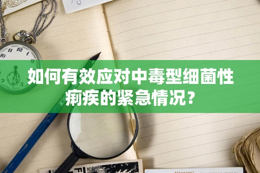 如何有效应对中毒型细菌性痢疾的紧急情况？