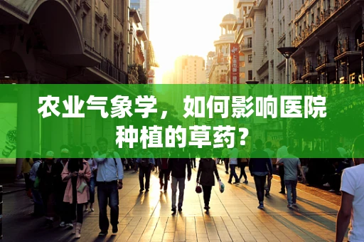 农业气象学，如何影响医院种植的草药？