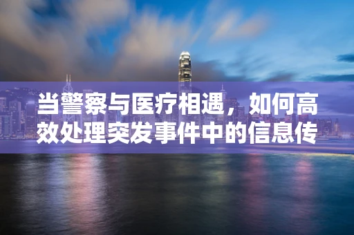 当警察与医疗相遇，如何高效处理突发事件中的信息传递？