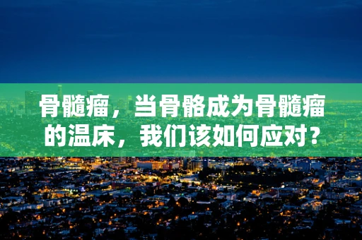骨髓瘤，当骨骼成为骨髓瘤的温床，我们该如何应对？