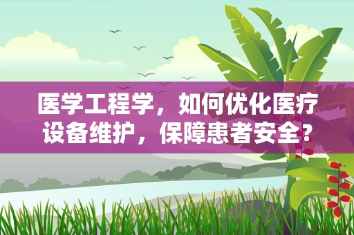 医学工程学，如何优化医疗设备维护，保障患者安全？