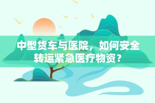 中型货车与医院，如何安全转运紧急医疗物资？