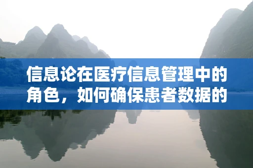 信息论在医疗信息管理中的角色，如何确保患者数据的安全与高效传递？