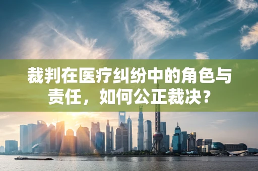 裁判在医疗纠纷中的角色与责任，如何公正裁决？