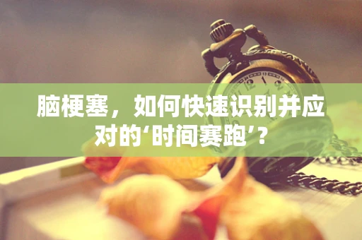 脑梗塞，如何快速识别并应对的‘时间赛跑’？