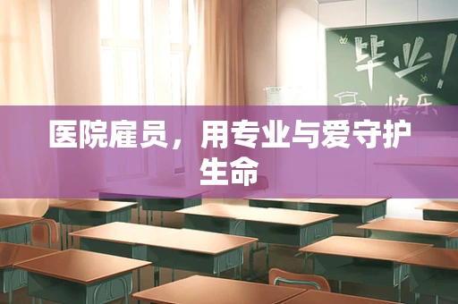 医院雇员，用专业与爱守护生命
