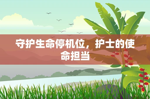 守护生命停机位，护士的使命担当
