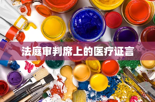 法庭审判席上的医疗证言