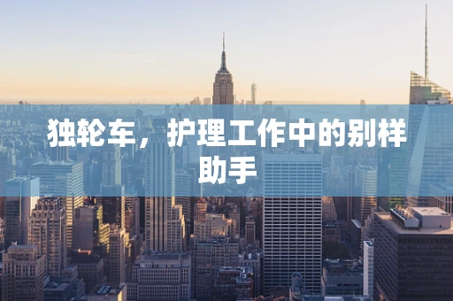 独轮车，护理工作中的别样助手