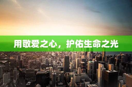 用敬爱之心，护佑生命之光