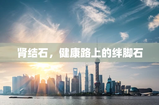 肾结石，健康路上的绊脚石