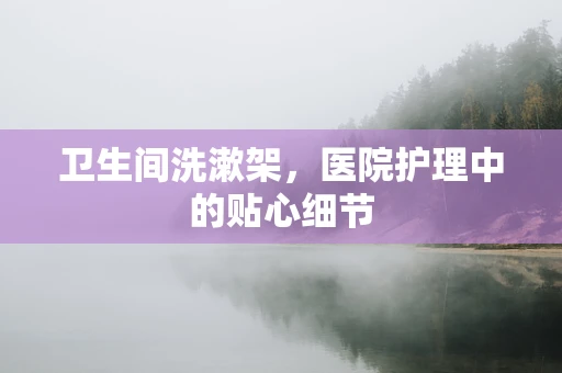 卫生间洗漱架，医院护理中的贴心细节