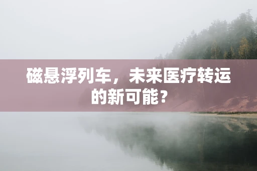 磁悬浮列车，未来医疗转运的新可能？