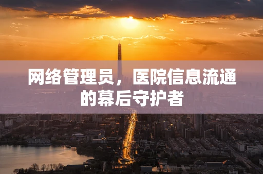 网络管理员，医院信息流通的幕后守护者