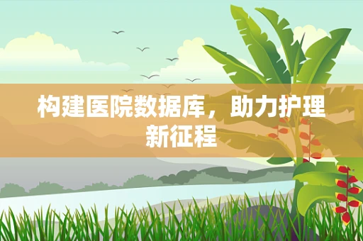 构建医院数据库，助力护理新征程