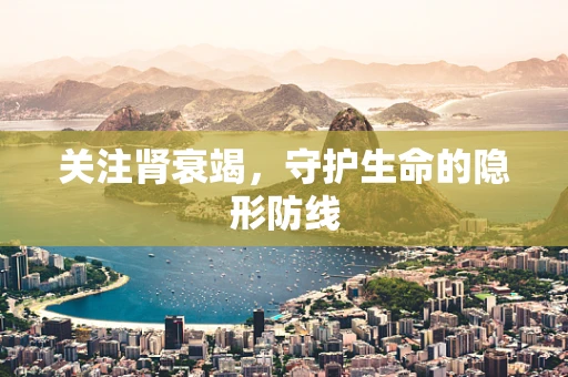 关注肾衰竭，守护生命的隐形防线