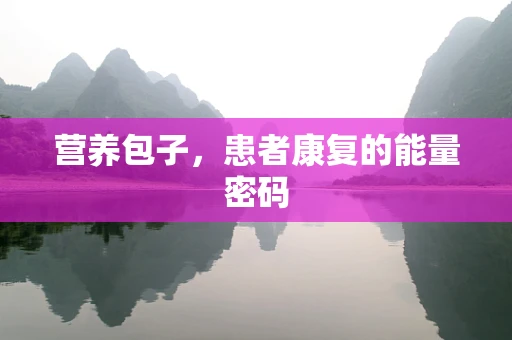 营养包子，患者康复的能量密码